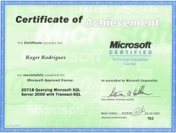 server 2000 with transact-sql
